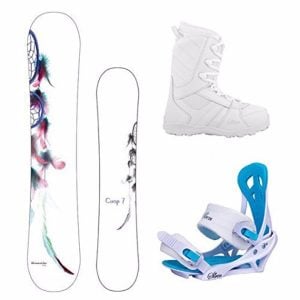 Camp Seven 2017 Dreamcatcher Snowboard with Women's Mystic Bindings Review