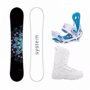 System 2017 MTNW Snowboard with Mystic Bindings Women's Snowboard Package Review
